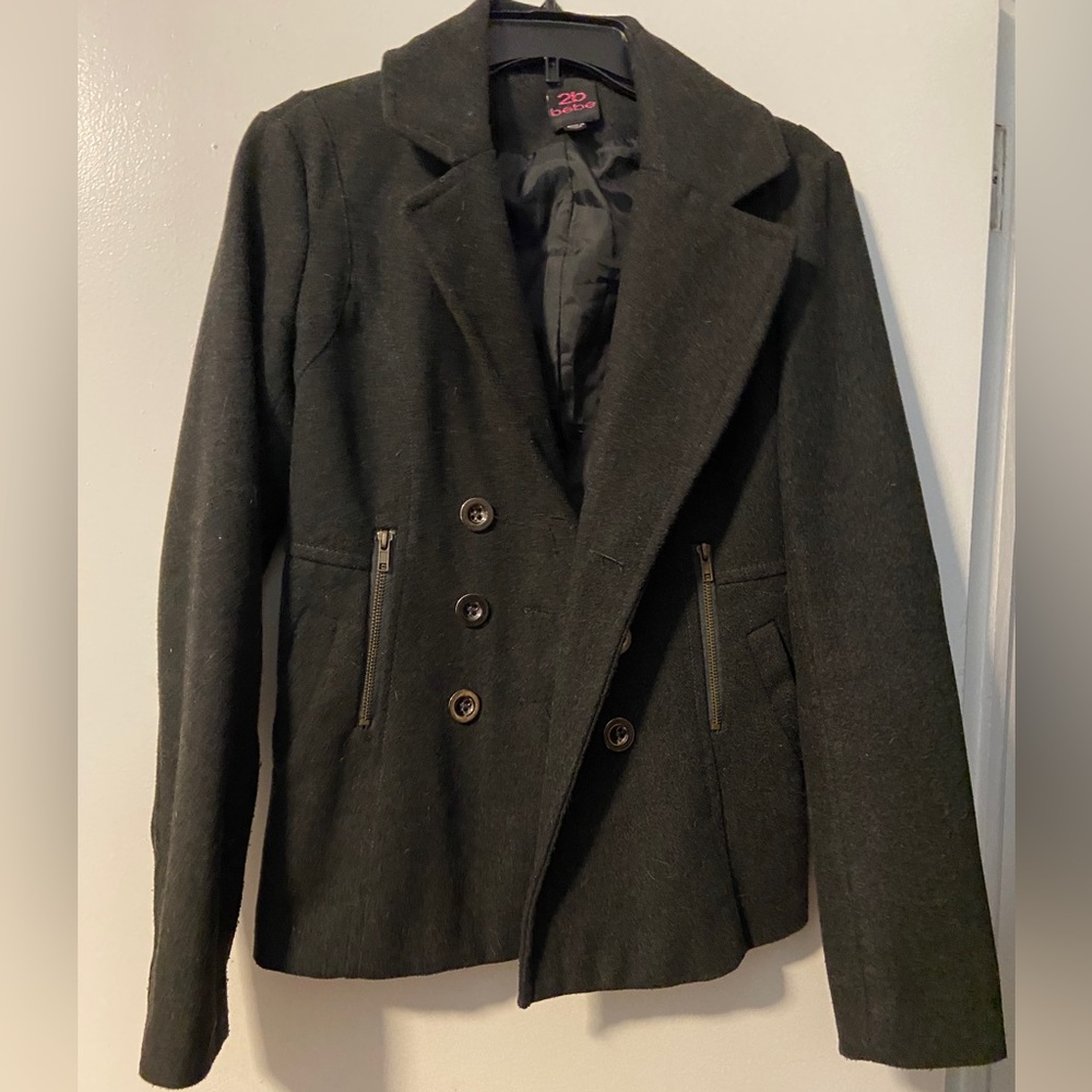 2b Bebe Grey Pea Coat